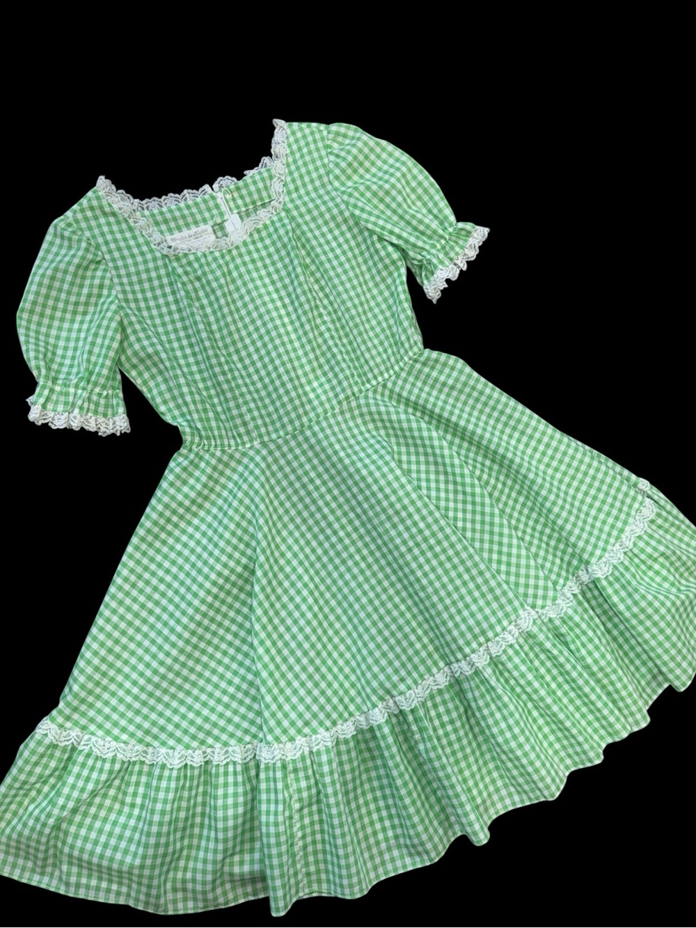 Vintage Gingham Western Baby Doll Dress